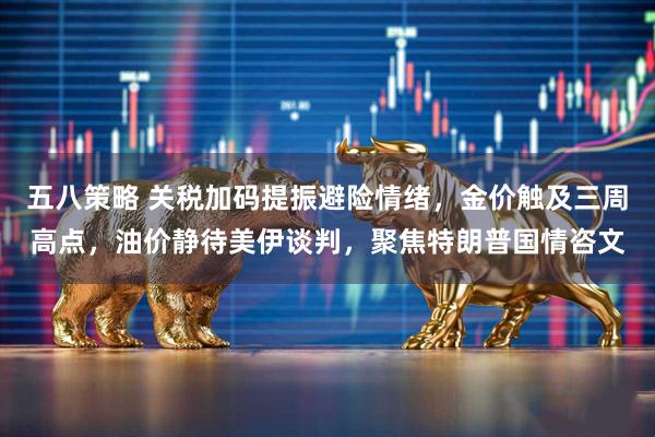 五八策略 关税加码提振避险情绪，金价触及三周高点，油价静待美伊谈判，聚焦特朗普国情咨文