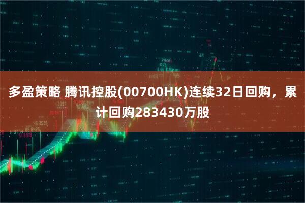 多盈策略 腾讯控股(00700HK)连续32日回购，累计回购283430万股